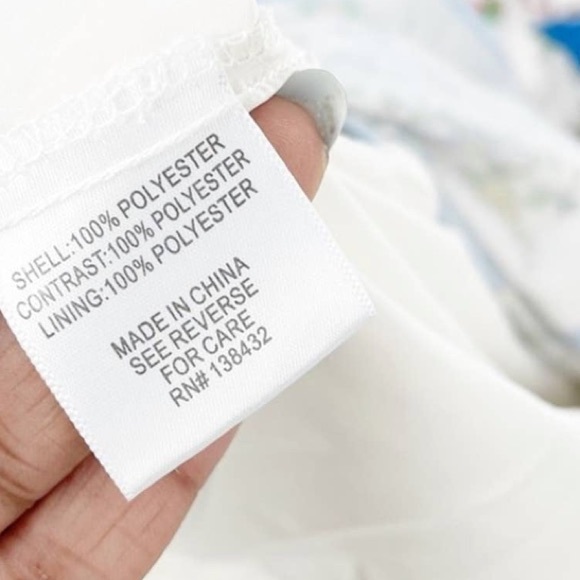 ModCloth Women's Sunlit Reverie Blue Short Sleeve Floral Dress Size Large - Picture 2 of 5